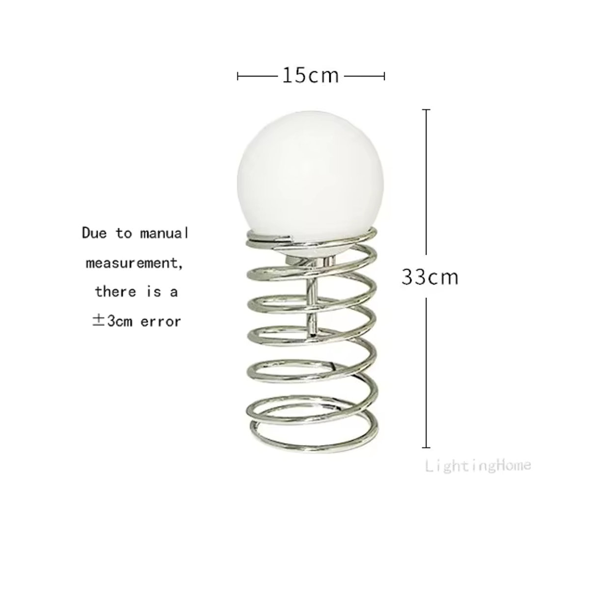 Bauhaus Tischlampe aus Glas in Silber im modernen skandinavischen Design - Bild 6