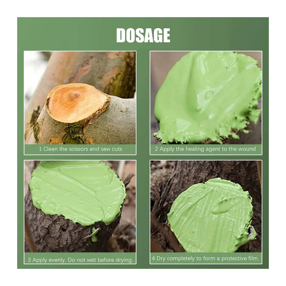 Baumreparatur-Versiegelung zur Wundheilung und als Pflanzenwachstumsregulator für Bonsai und Bäume, 100g - Bild 2