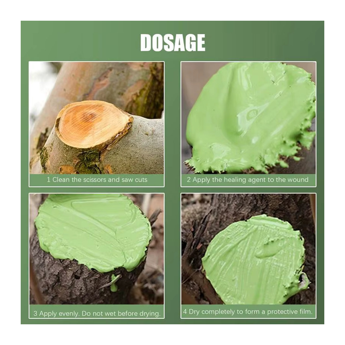 Baumwunde Bonsai Cut Paste Pflanzensiegel zur Wiederherstellung und zum Nachwachsen mit Pinsel, 100g - Bild 6