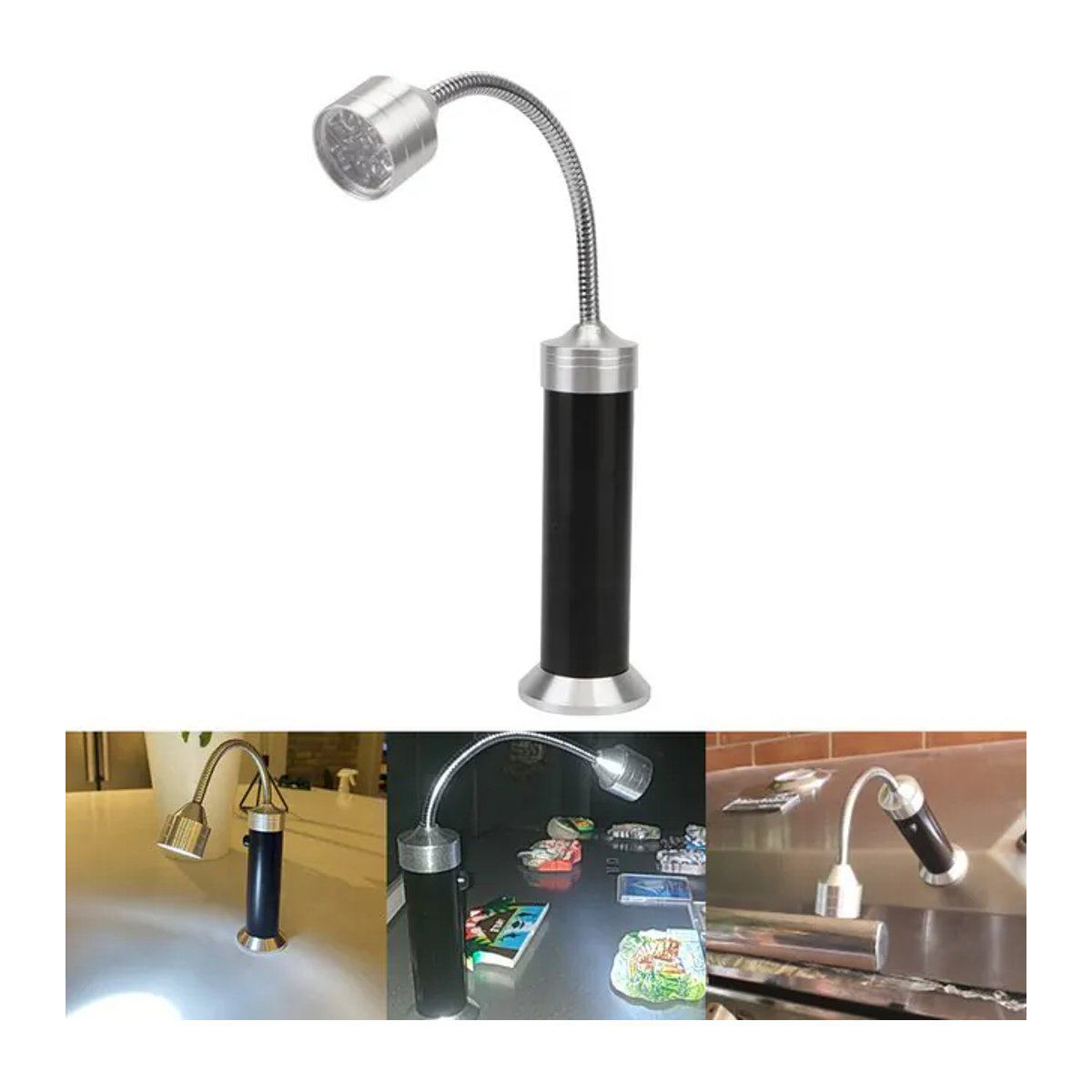 BBQ Grill Light Soft Tube 360 Grad verstellbare 9-LED Taschenlampe mit Magnetfuß für die Außenbeleuchtung - Bild 1