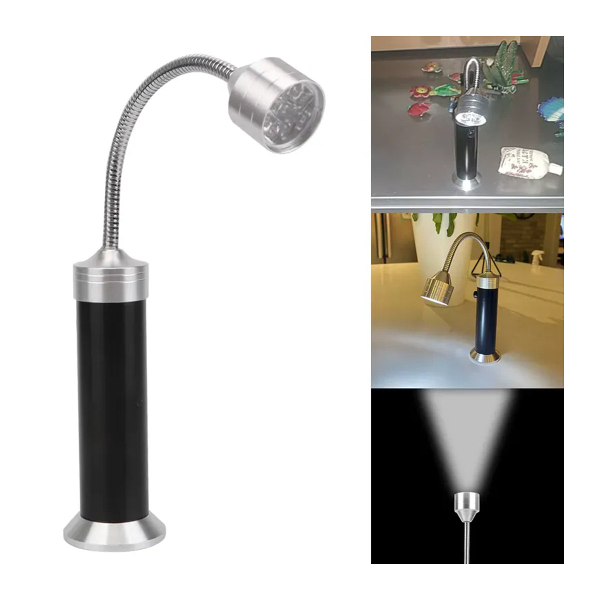 BBQ Grill Light Soft Tube 360 Grad verstellbare 9-LED Taschenlampe mit Magnetfuß für die Außenbeleuchtung - Bild 2
