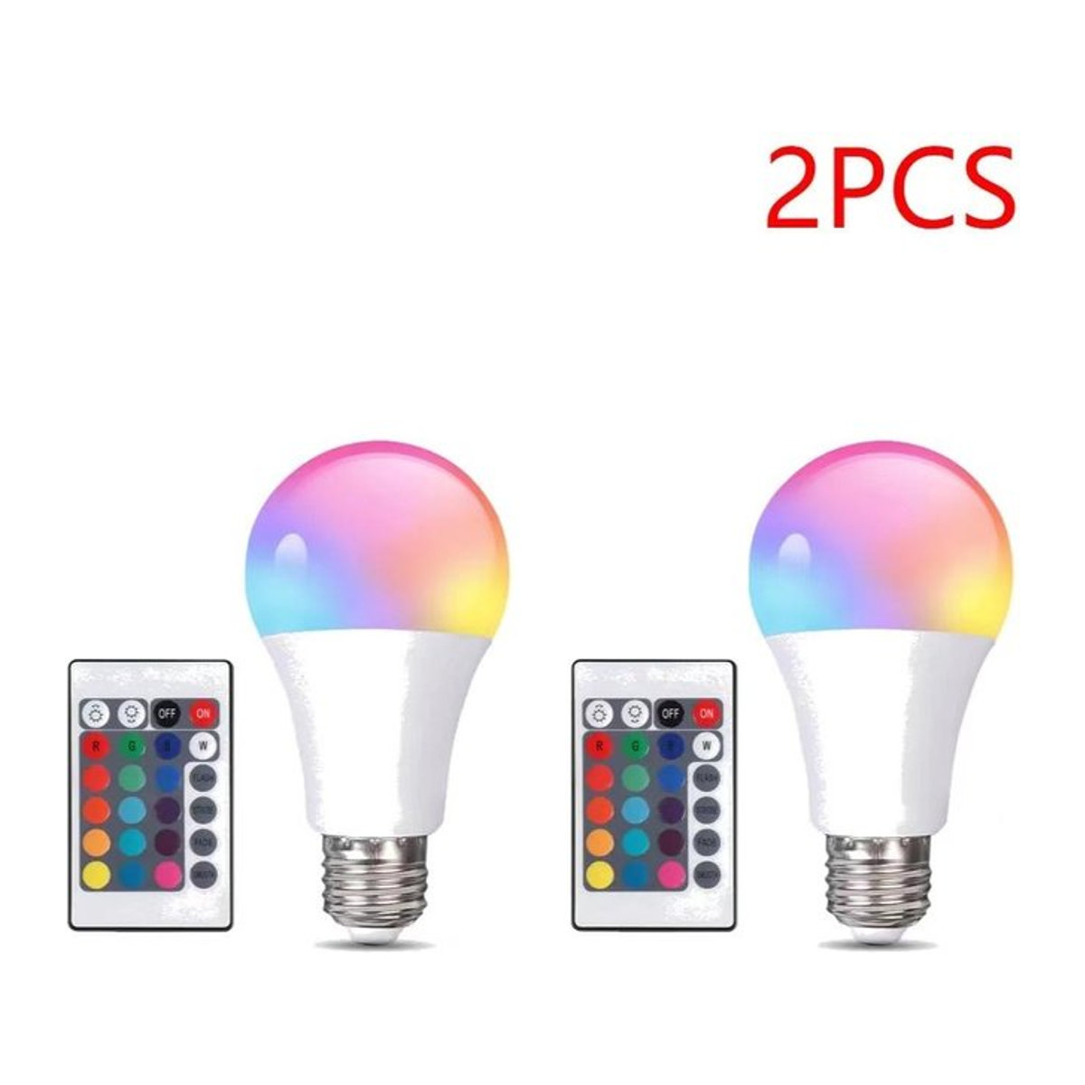 BC Electrical Appliances RGB LED Glühbirne E27 mit Fernbedienung und Smart Life App steuerbar, dimmbar, bunt - Bild 1