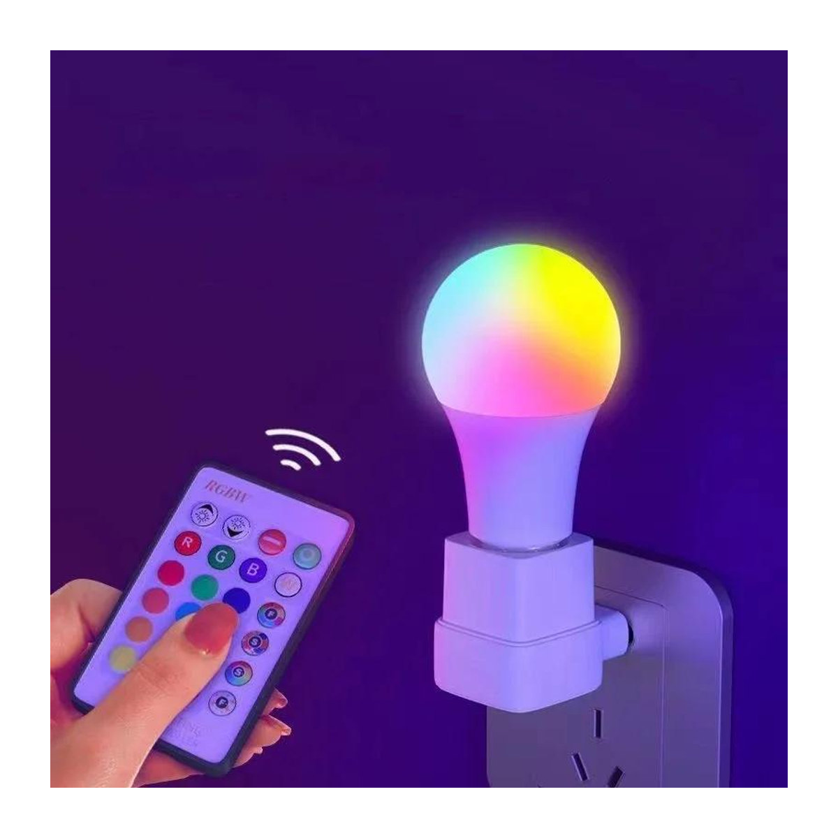 BC Electrical Appliances RGB LED Glühbirne E27 mit Fernbedienung und Smart Life App steuerbar, dimmbar, bunt - Bild 2