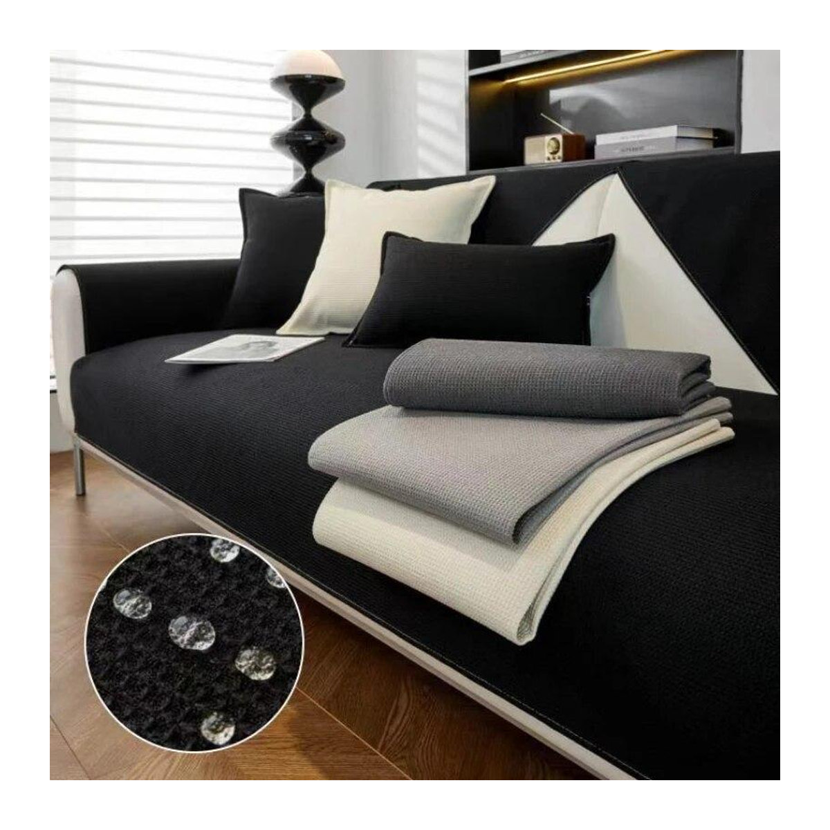BC Pet Supplies Wasserdichte Sofa-Schutzmatte für Haustiere in Grau, B/B: 160 x 110 cm - Bild 1