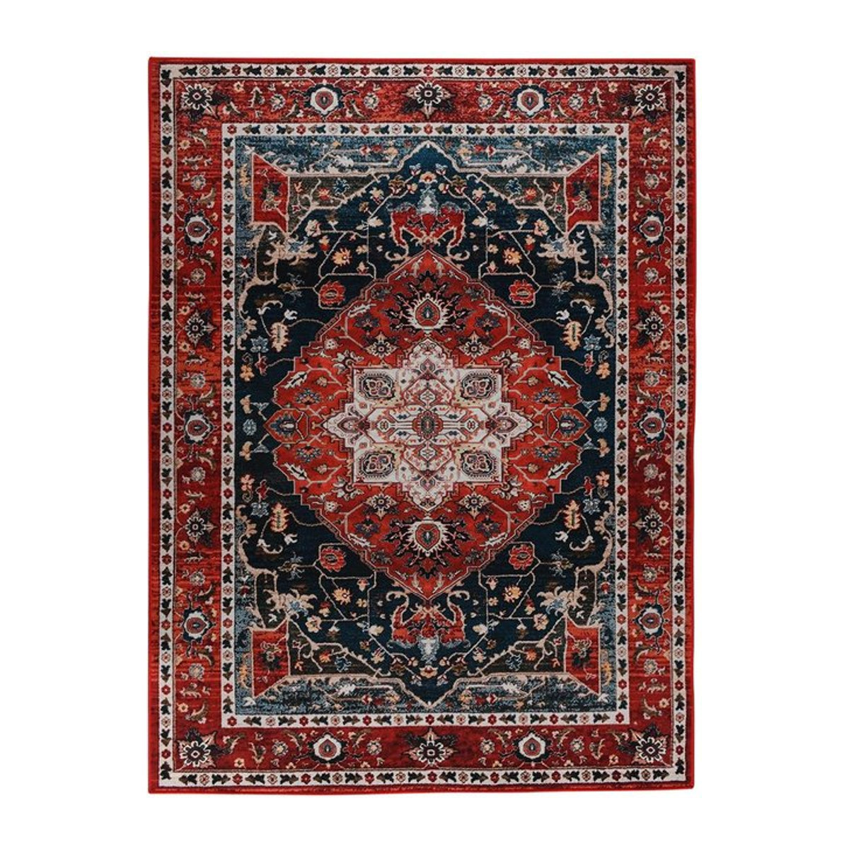 BC-Warm Home Orientalscher Teppich im marokkanisch-türkischen Stil, rutschfest und mehrfarbig, B/B: 120 x 160 cm - Bild 1