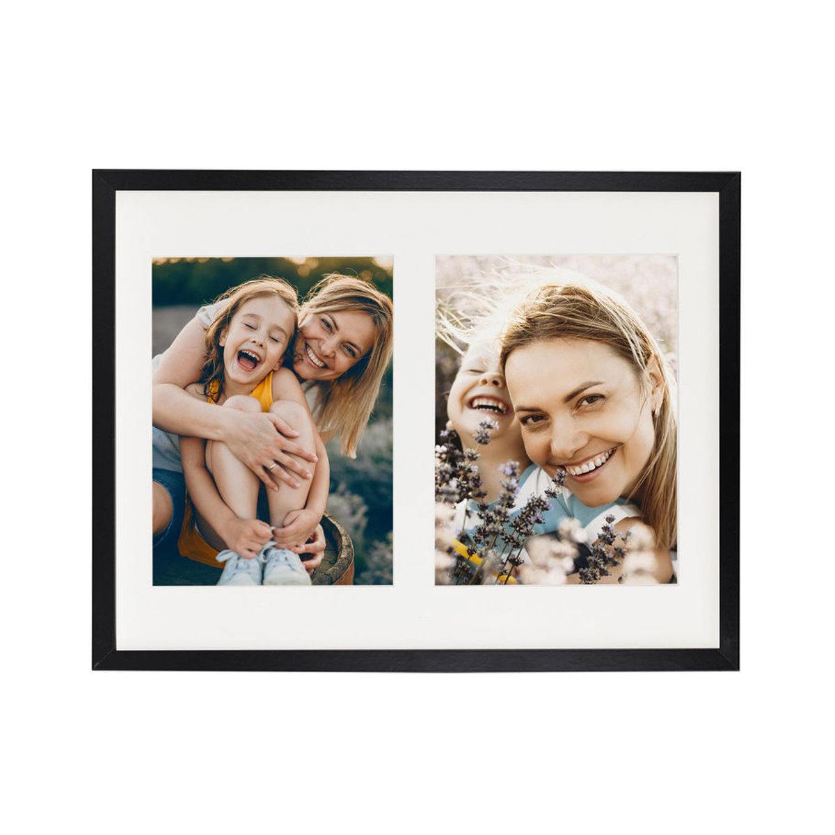 Bd Art Bilderrahmen Schwarz für 2 Fotos mit Passepartout, B/H: 28 x 35 cm, für Fotos der Größe 15 x 21 cm - Bild 6
