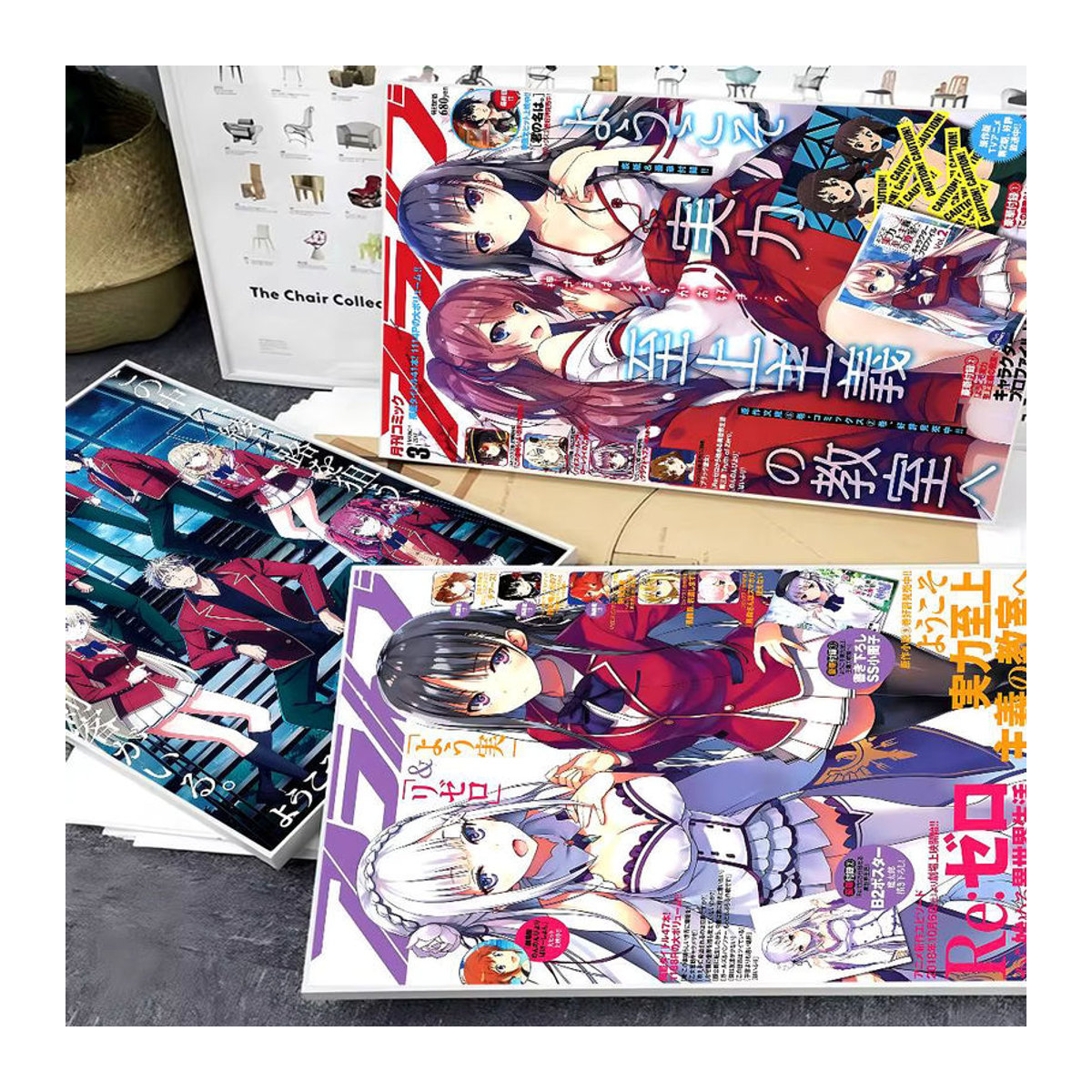Beast Kingdom Anime Classroom of the Elite Vintage Poster, mehrfarbig, rahmenlos, Wanddekoration im Hochformat - Bild 2
