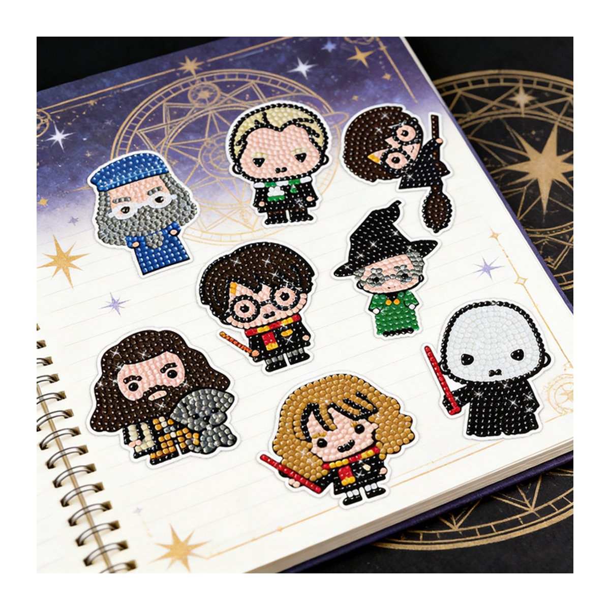 Beast Kingdom Harry Potter DIY Diamant-Kunst Bastelset mit glänzenden Deko-Stickern in Mehrfarbig - Bild 1