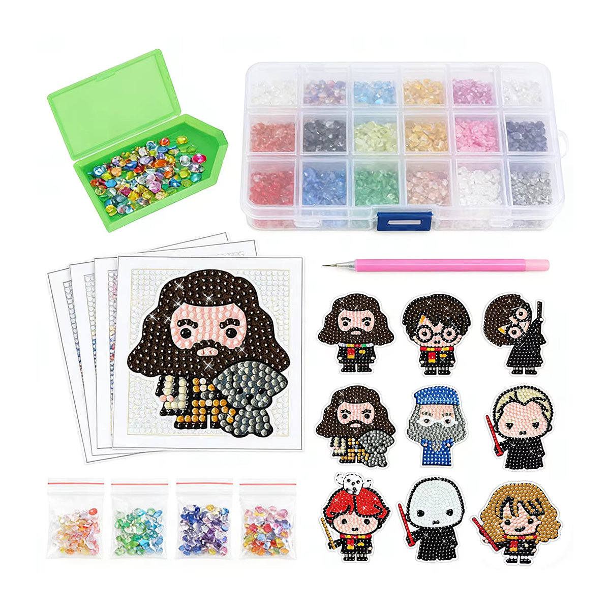 Beast Kingdom Harry Potter DIY Diamant-Kunst Bastelset mit glänzenden Deko-Stickern in Mehrfarbig - Bild 4