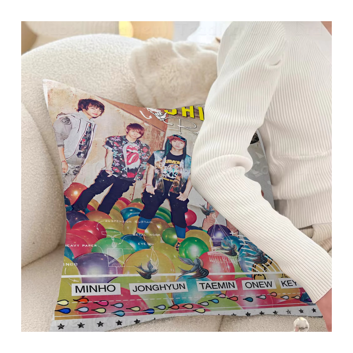 Beast Kingdom Kissenbezug SHINee Ahorn Design Mehrfarbig - Bild 4