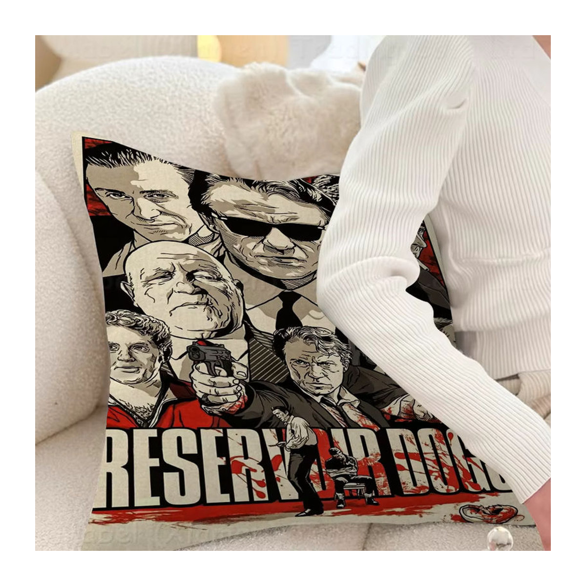 Beast Kingdom Reservoir Dogs Kissenbezug Motiv Leinwand Malerei Mehrfarbig - Bild 2