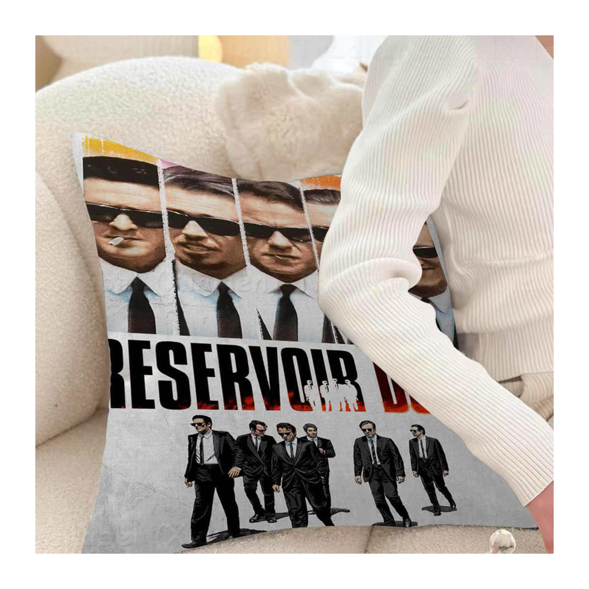 Beast Kingdom Reservoir Dogs Kissenbezug Motiv Leinwand Malerei Mehrfarbig - Bild 4