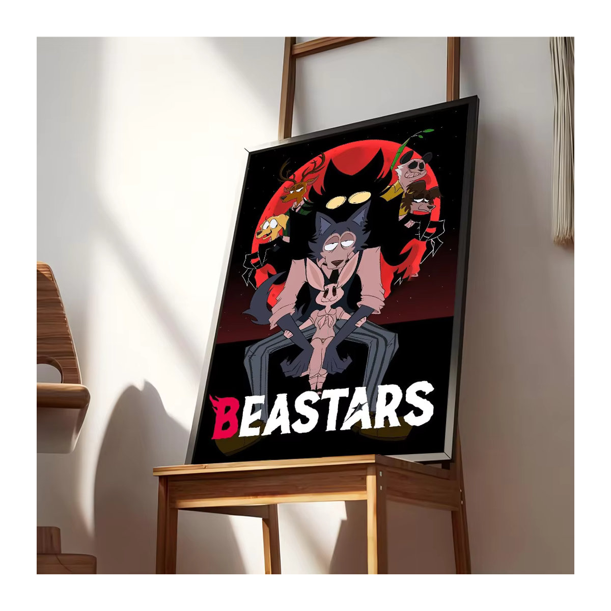 Beastars Anime Vintage Poster Wandkunst aus Papier in Weiß und Mehrfarbig - Bild 3