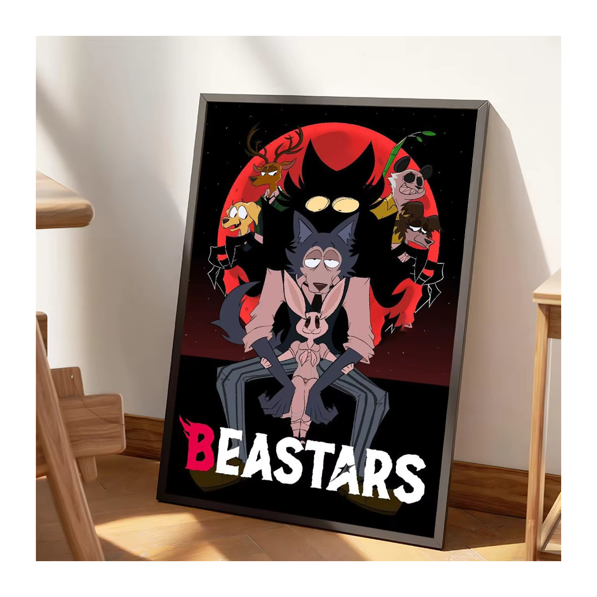 Beastars Anime Vintage Poster Wandkunst aus Papier in Weiß und Mehrfarbig - Bild 6