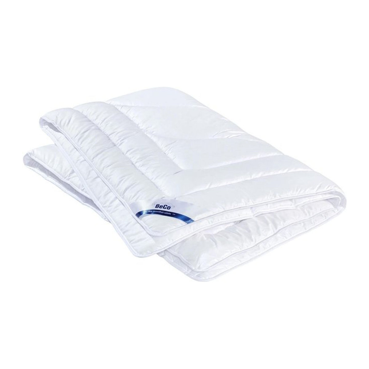 BeCo Active Duo Steppbett aus Perkal in Weiß, B/T/H: 155 x 220 cm - Bild 1
