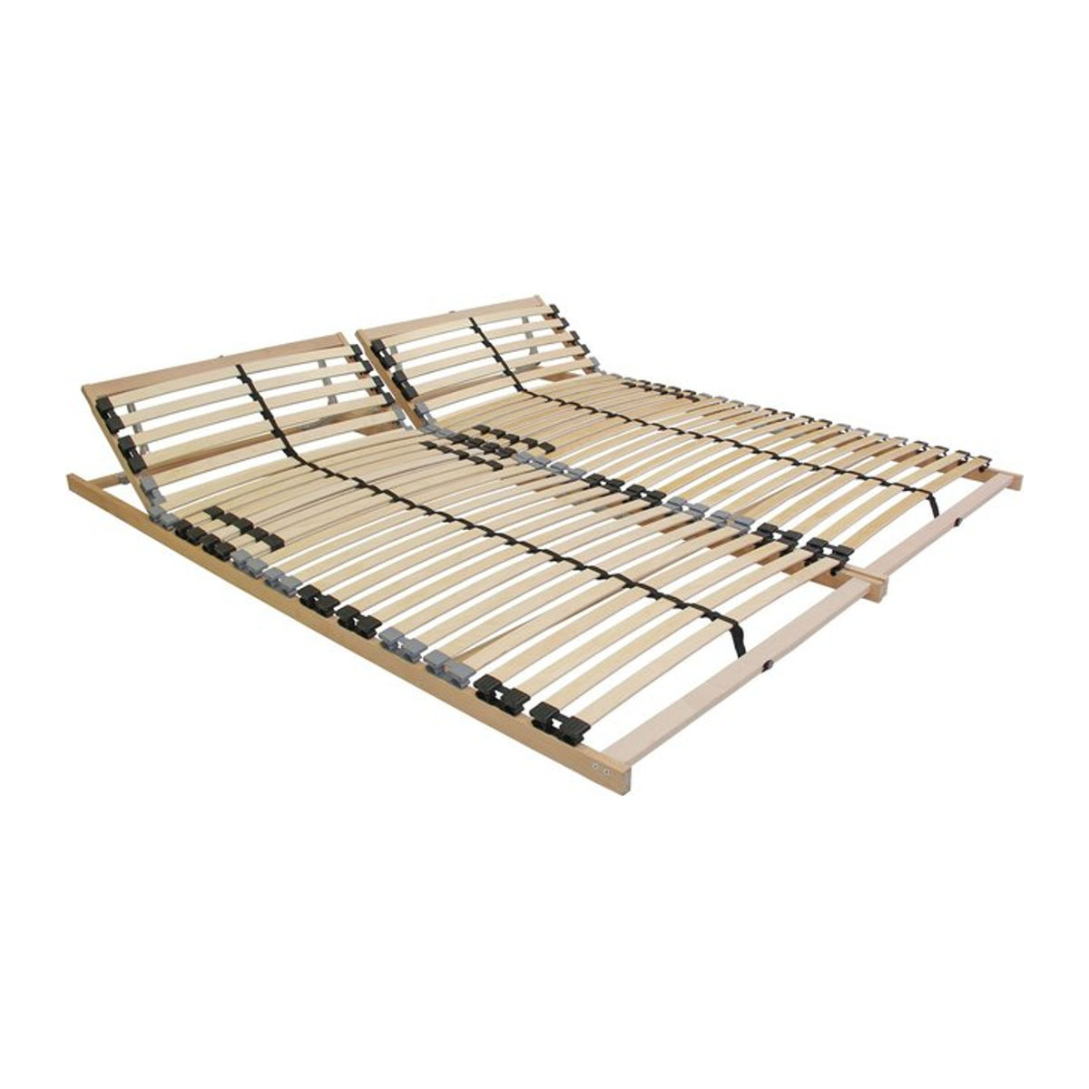 BeCo Lattenrost BeCoEasy 4 all mit verstellbarem Kopfteil in Natur, B/T: 200 x 200 cm - Bild 1