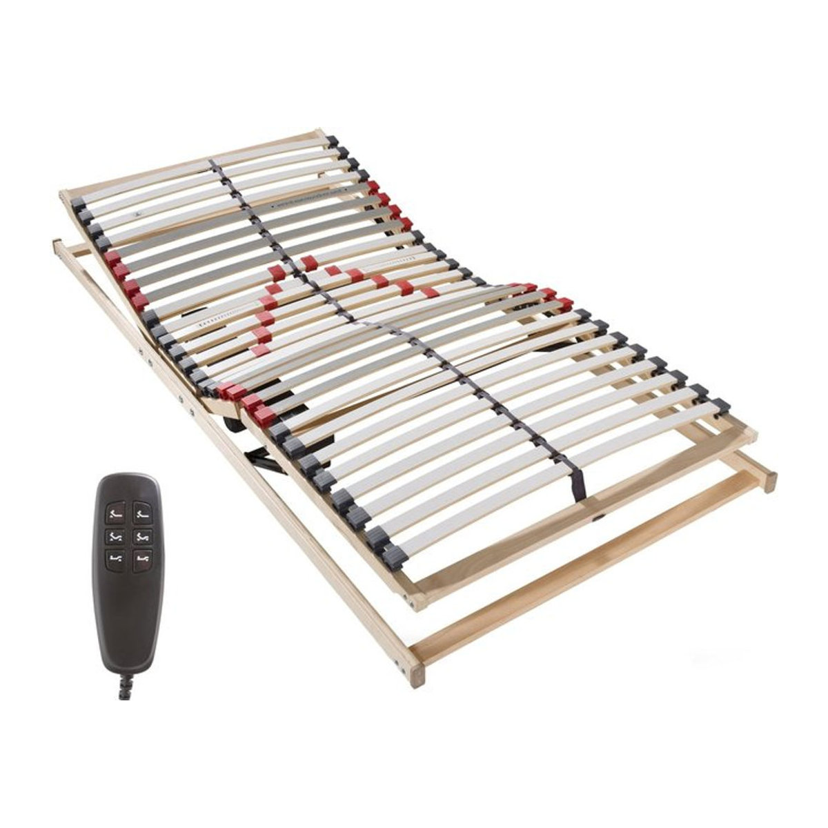 BeCo Lattenrost Superflex elektrisch verstellbar in Natur, B/T: 90 x 190 cm - Bild 1