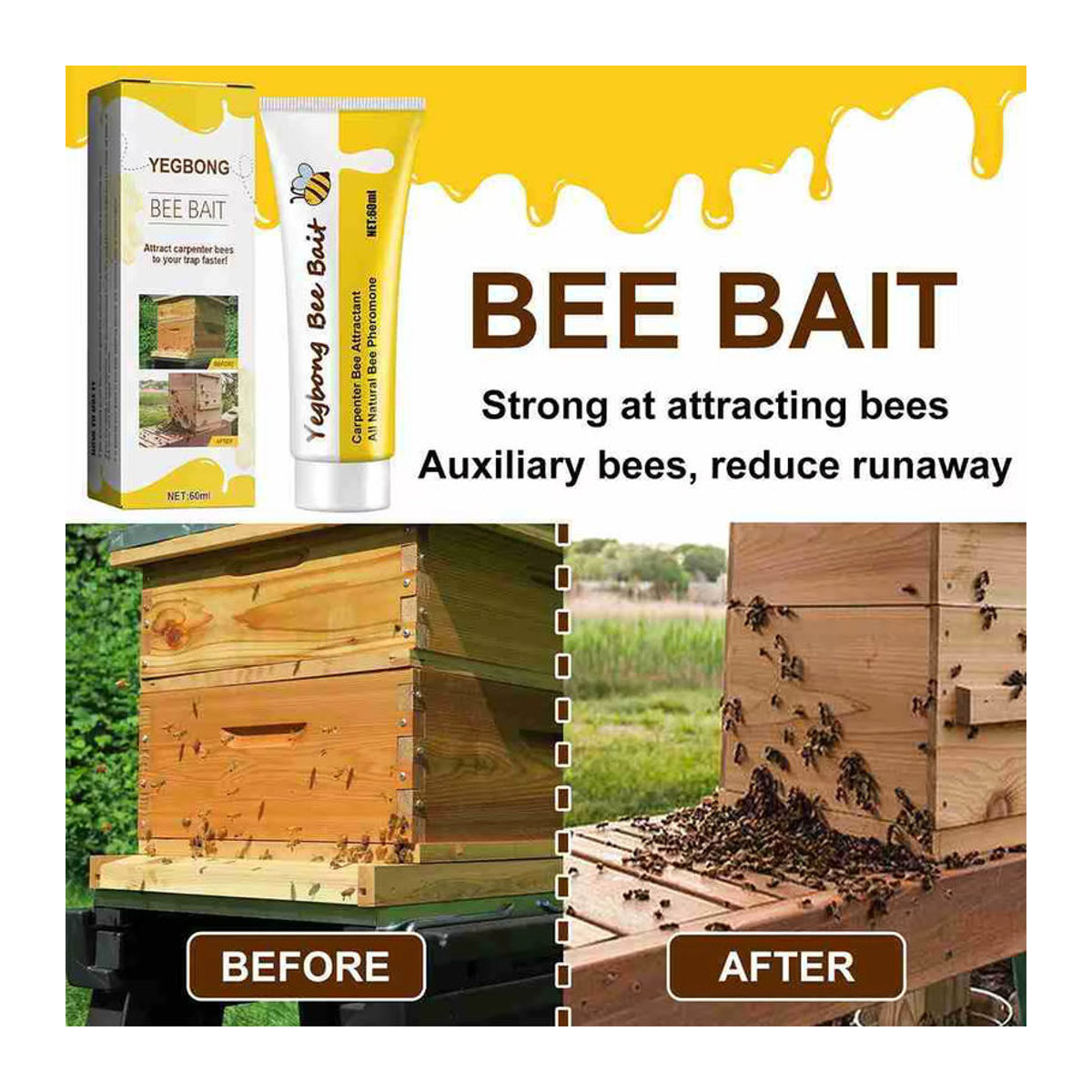 Bee Swarm Commander Locken Köder 60ml für die Bienenzucht und Bienenfalle - Bild 3