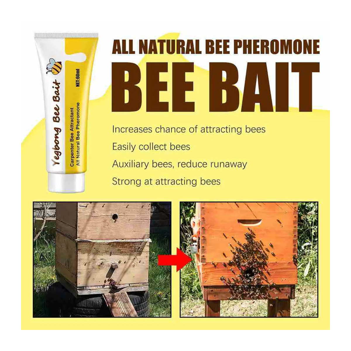 Bee Swarm Commander Locken Köder 60ml für die Bienenzucht und Bienenfalle - Bild 5