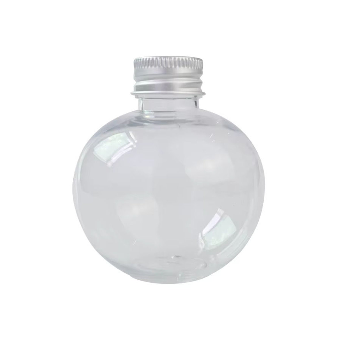 Befüllbare runde Weihnachtskugel aus Glas in Transparent und Gold als hängendes Hängeornament für die Weihnachtsdekoration - Bild 2
