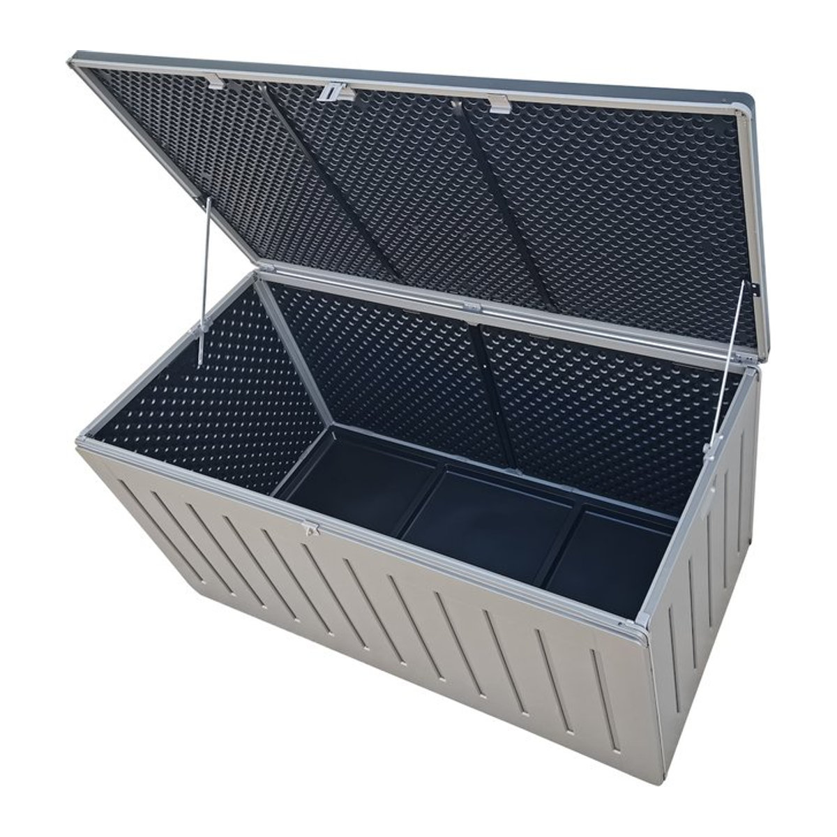 BELLAVISTA Auflagenbox AIK grau, Volumen 830L, B/H/L: 78 x 79 x 160 cm, UV-beständig - Bild 3