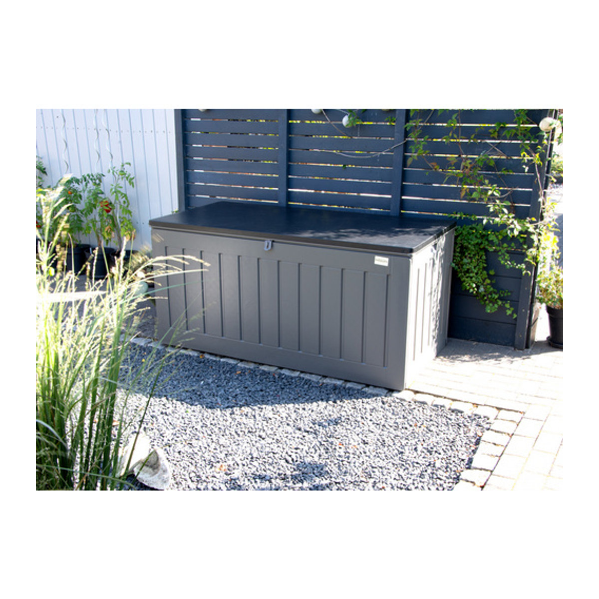 BELLAVISTA Auflagenbox AIK grau, Volumen 830L, B/H/L: 78 x 79 x 160 cm, UV-beständig - Bild 5