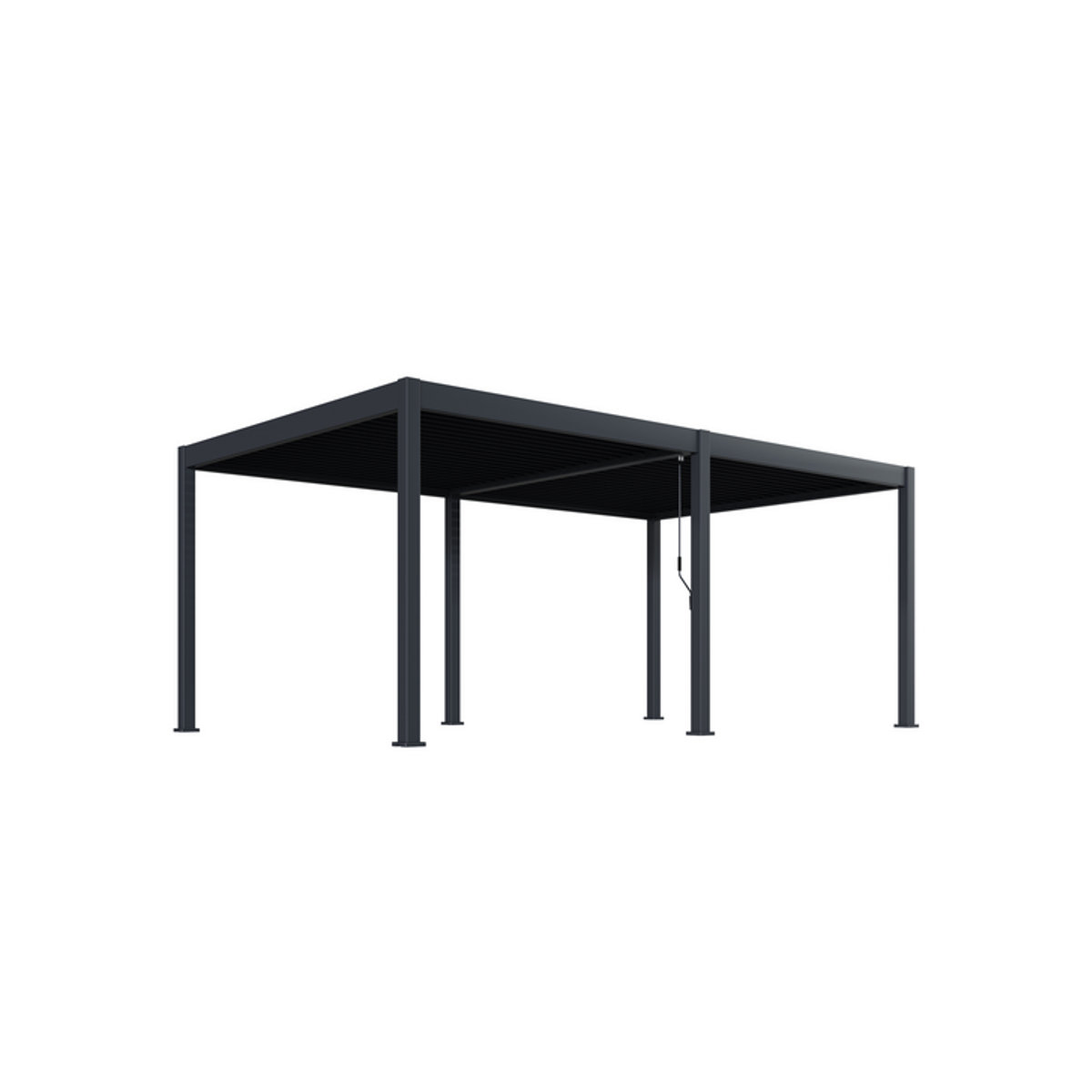 BELLAVISTA - HOME & GARDEN® Pergola Pavillon Oasis mit Lamellendach in Anthrazit B/T: 360 x 600 cm - Bild 2