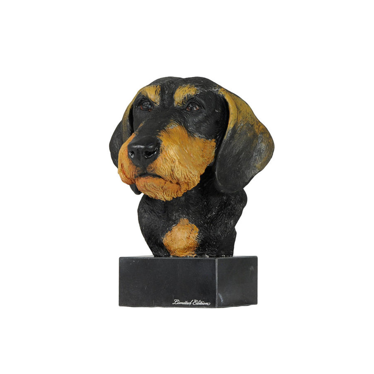 Bemalte Dackel Rauhaar Figur aus Kunstharz von Art-Dog in Mehrfarbig - Bild 3