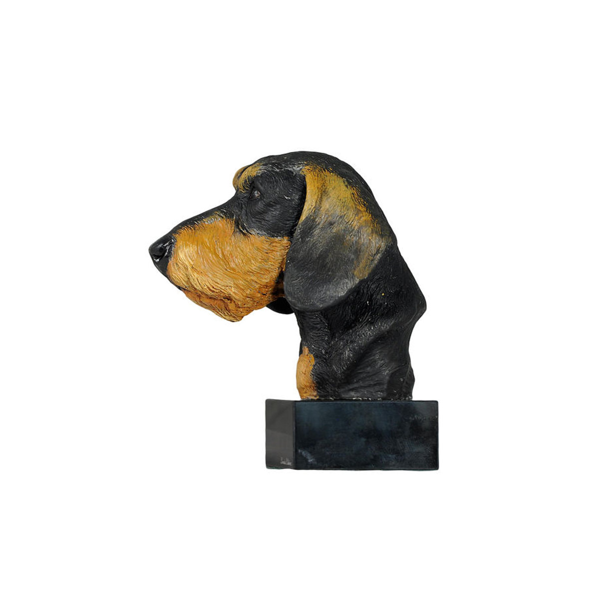 Bemalte Dackel Rauhaar Figur aus Kunstharz von Art-Dog in Mehrfarbig - Bild 6