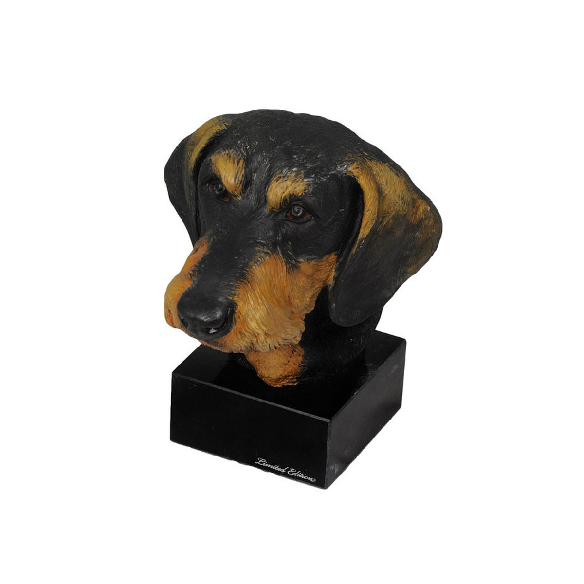 Bemalte Dackel Rauhaar Figur aus Kunstharz von Art-Dog in Mehrfarbig - Bild 7