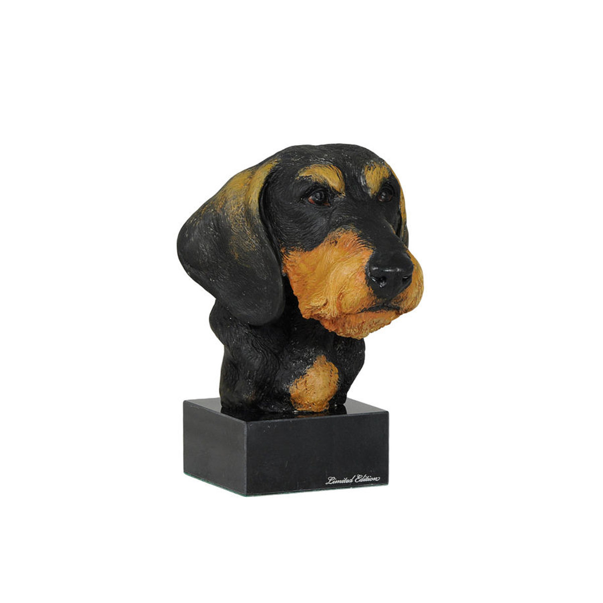 Bemalte Dackel Rauhaar Figur aus Kunstharz von Art-Dog in Mehrfarbig - Bild 9