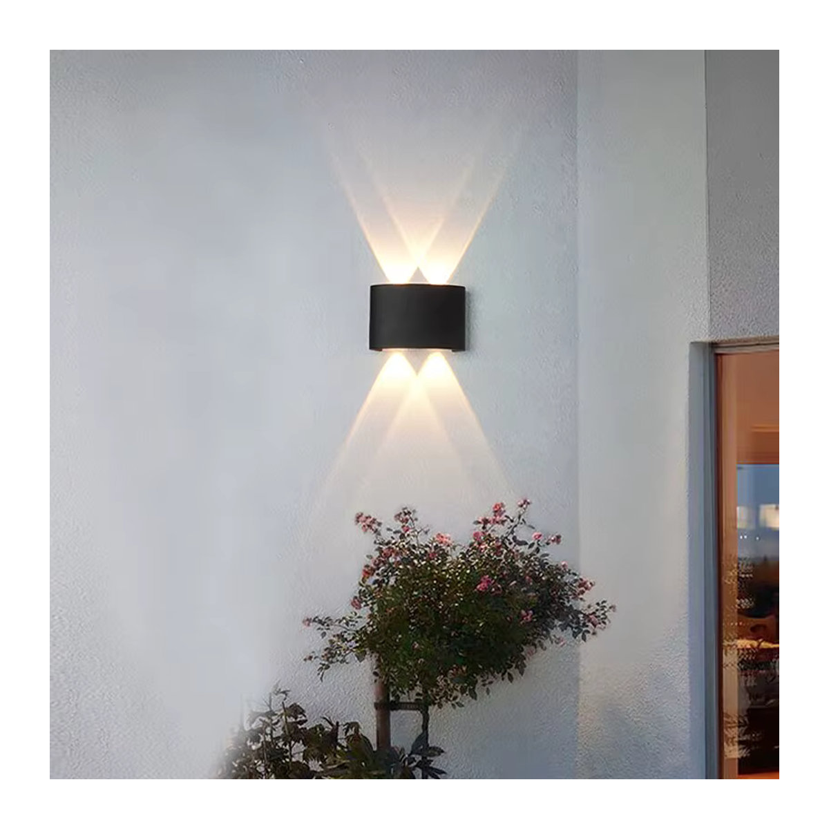 BENEWTON LED Wandleuchte IP65 wasserdicht in Schwarz für Außen und Innen im minimalistischen Design - Bild 3