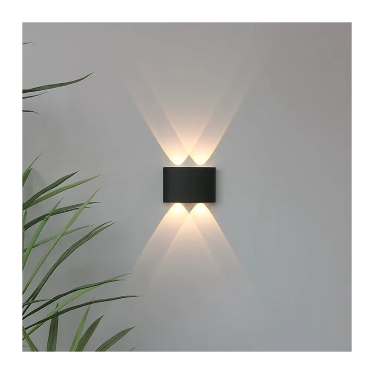BENEWTON LED Wandleuchte IP65 wasserdicht in Schwarz für Außen und Innen im minimalistischen Design - Bild 4