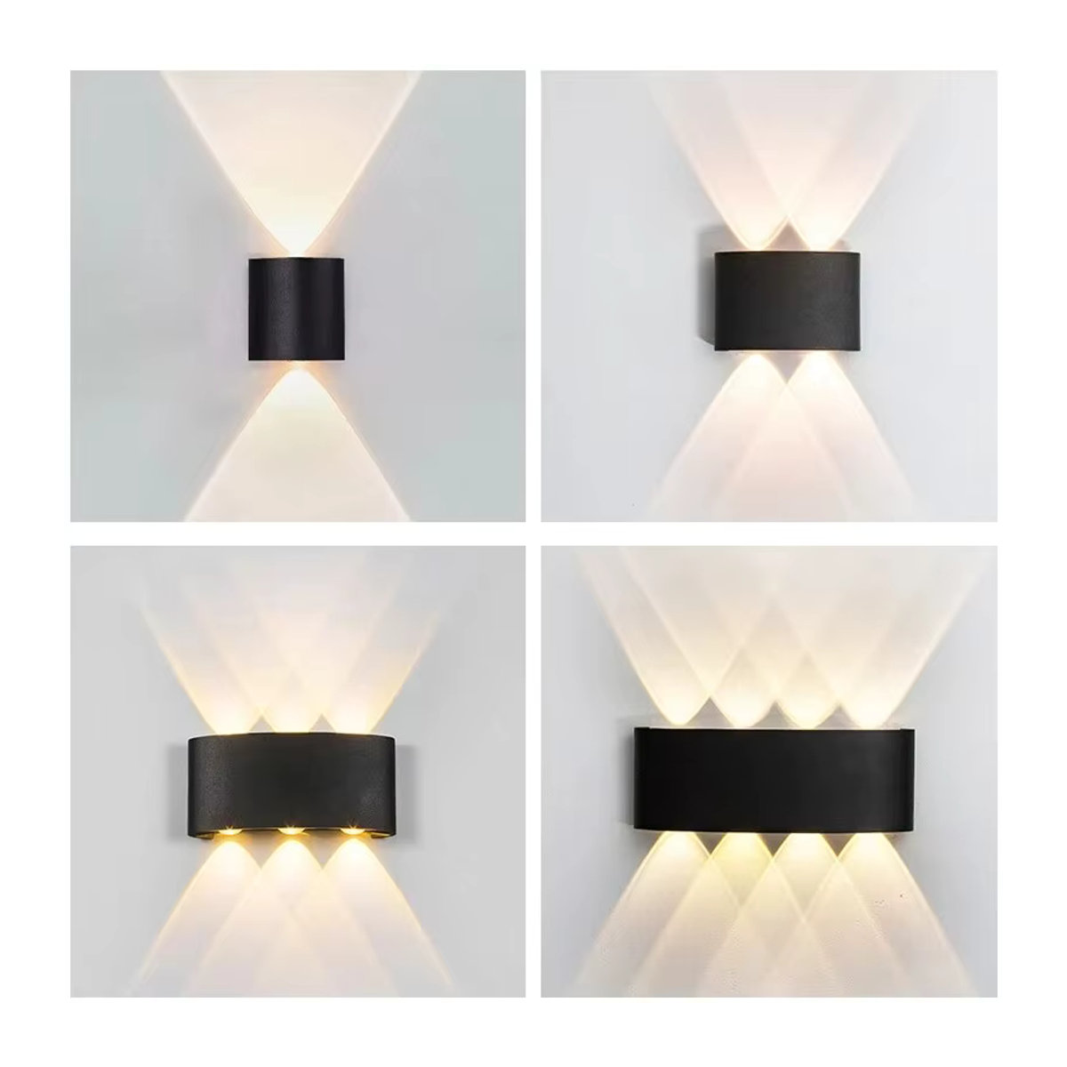 BENEWTON LED Wandleuchte IP65 wasserdicht in Schwarz für Außen und Innen im minimalistischen Design - Bild 5