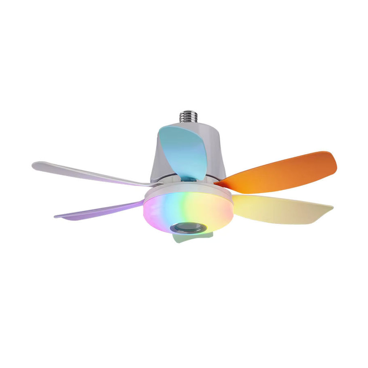 BENEWTON Moderne E27 Deckenlampe mit Ventilator und integriertem Lautsprecher in Weiß - Bild 5