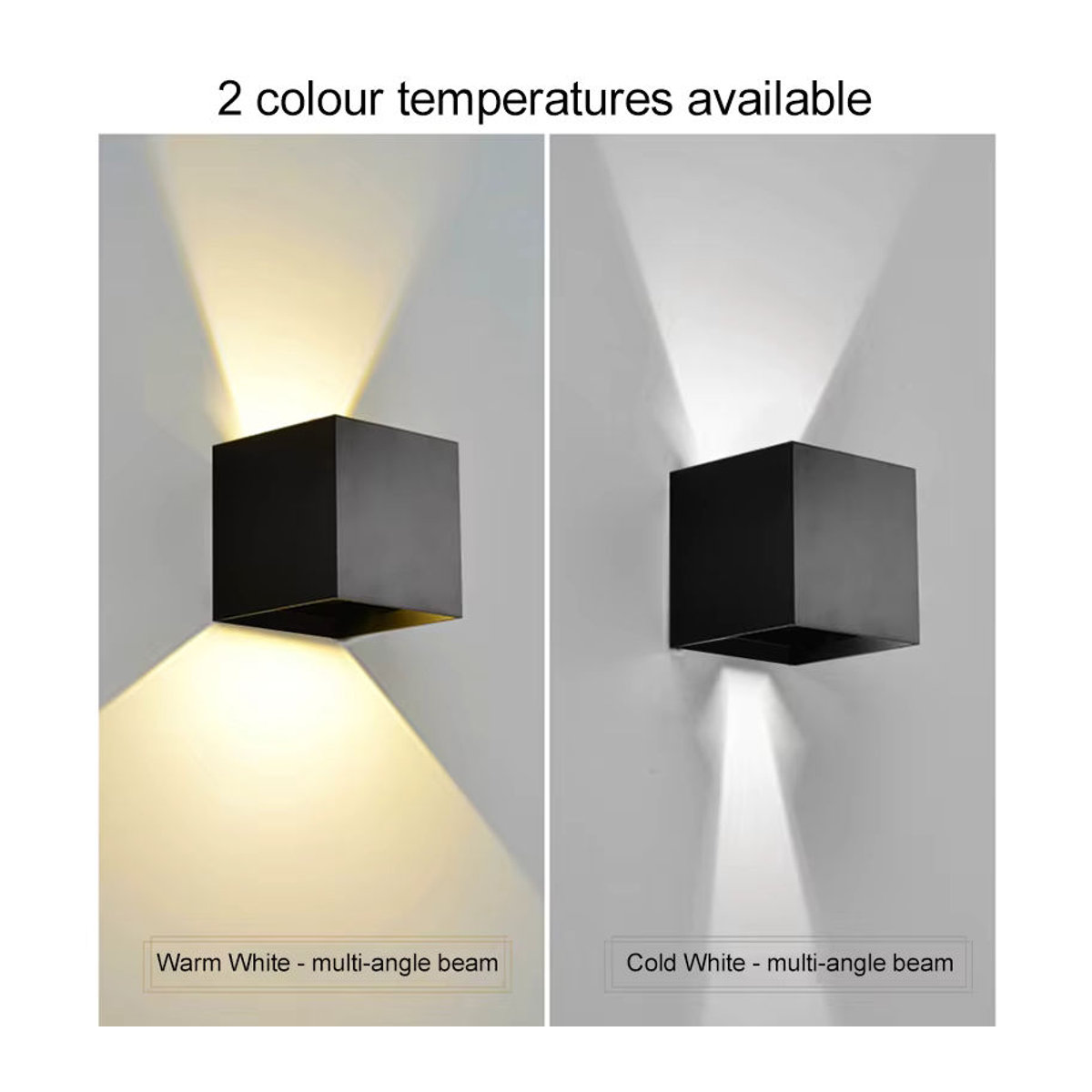 BENEWTON Moderne LED-Wandleuchte Schwarz Quadratisch 7 W für Außenbereich und Innenbereich - Bild 3