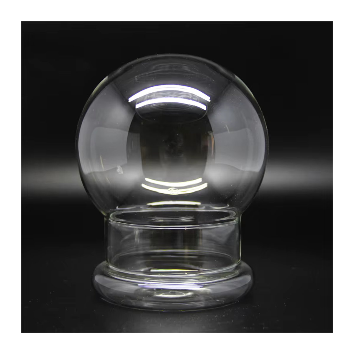 BenRussell Glas Terrarium Kugelförmige Mikrolandschaft Vase in Grün und Transparent, B/T/H: 16 x 12 x 12 cm - Bild 1