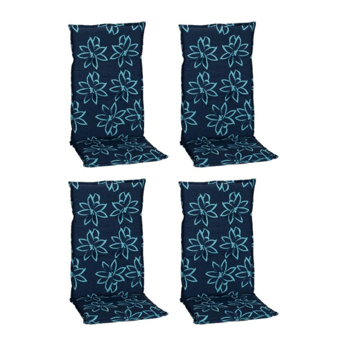 Beo Saumauflage für Hochlehner Bunde in Hellblau aus Polyester-Mischgewebe, 4er Set, B/H/L: 50 x 6 x 118 cm - Bild 1