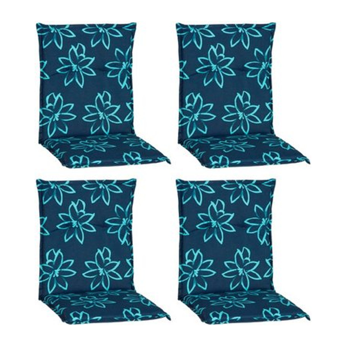 Beo Saumauflage für Niederlehner Bunde Blume hellblau, 4er Set, B/H/L: 101 x 6 x 50 cm - Bild 1