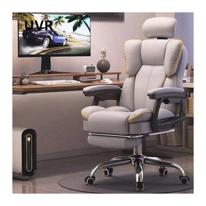 Bequemer Gaming Stuhl aus Kunstleder als Drehstuhl für Gaming und Home Office in Rosa oder Grau