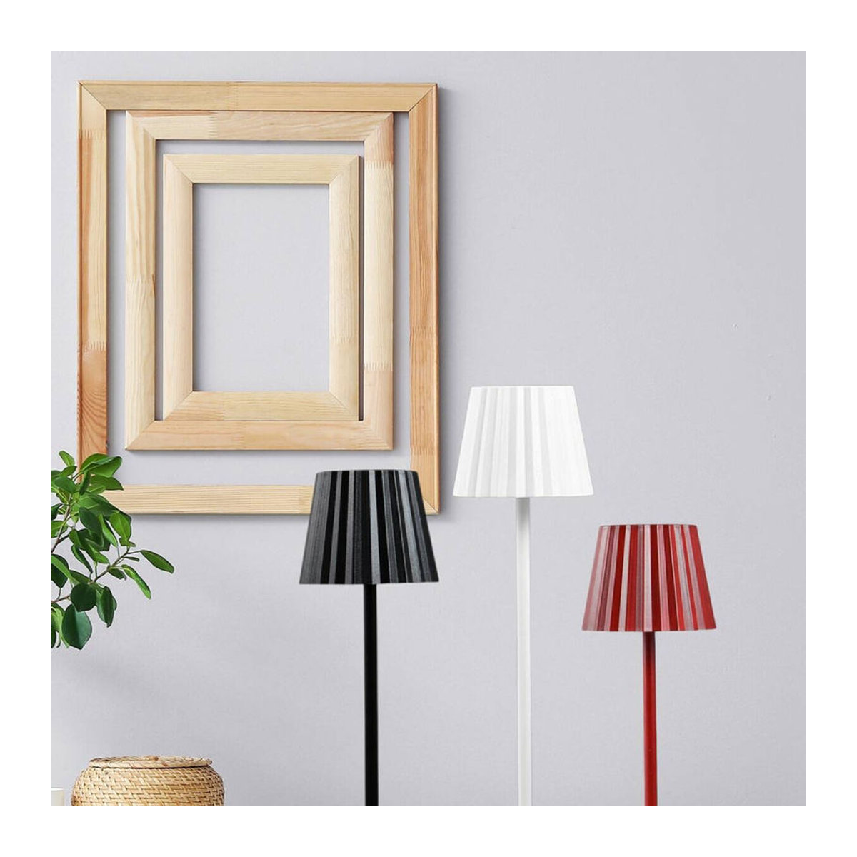 BERGNER LED-Tischleuchte in Schwarz, modern und minimalistisch, B/H: 11,6 x 38 cm - Bild 2