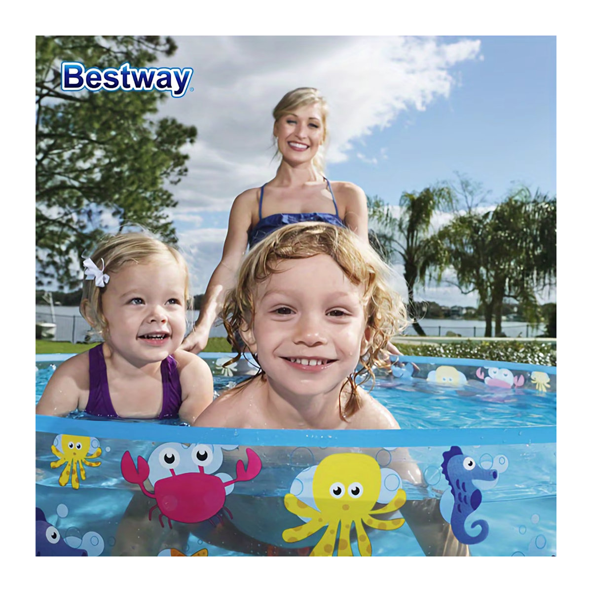 Bestway 55028 Aufblasbares Schwimmbecken für den Garten und Hinterhof - Bild 5