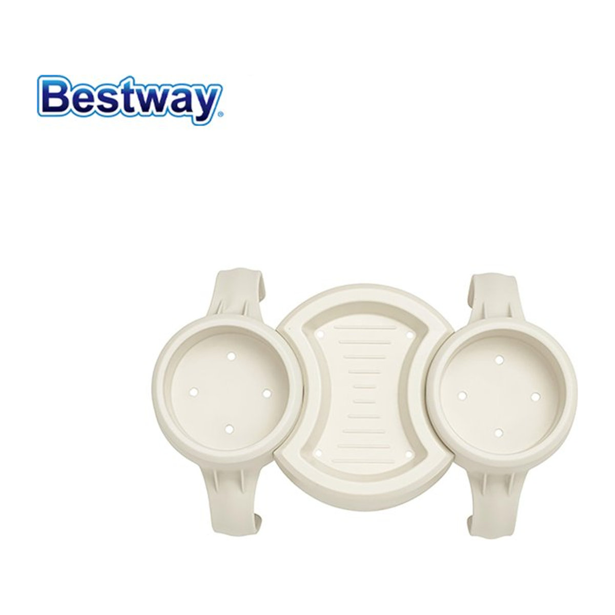 Bestway 60306 Becherhalter für Sommerpool und Winterspa mit doppeltem Verwendungszweck als tragbare Becherablage für Outdoor-Whirlpools und Spas - Bild 1