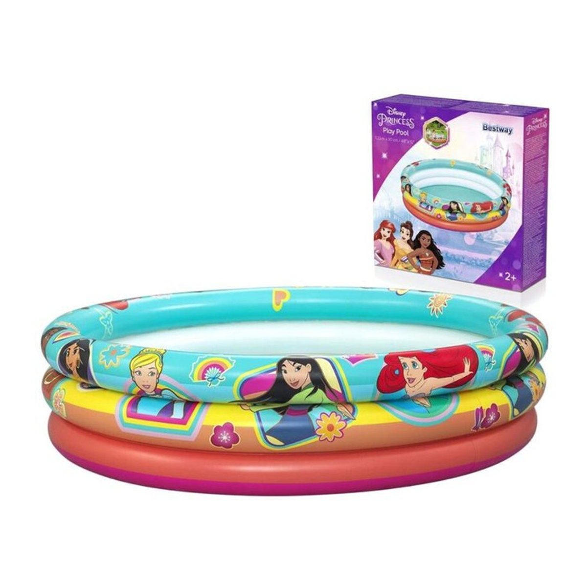 Bestway Disney Princess Planschbecken aus Kunststoff in Bunt, Durchmesser: 122 cm, Höhe: 30 cm - Bild 1