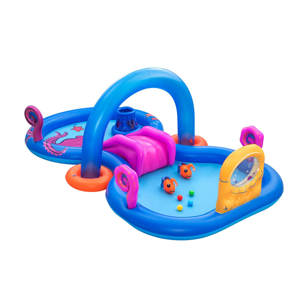 Bestway Erlebnispool Sea Odyssey mit integriertem Wassersprinkler in Bunt aus Kunststoff - Bild 3