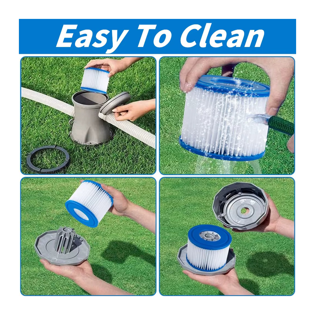 Bestway Ersatzfilterkartusche aus Polyester für Schwimmbadfilterpumpen zur Wasserzirkulation - Bild 5
