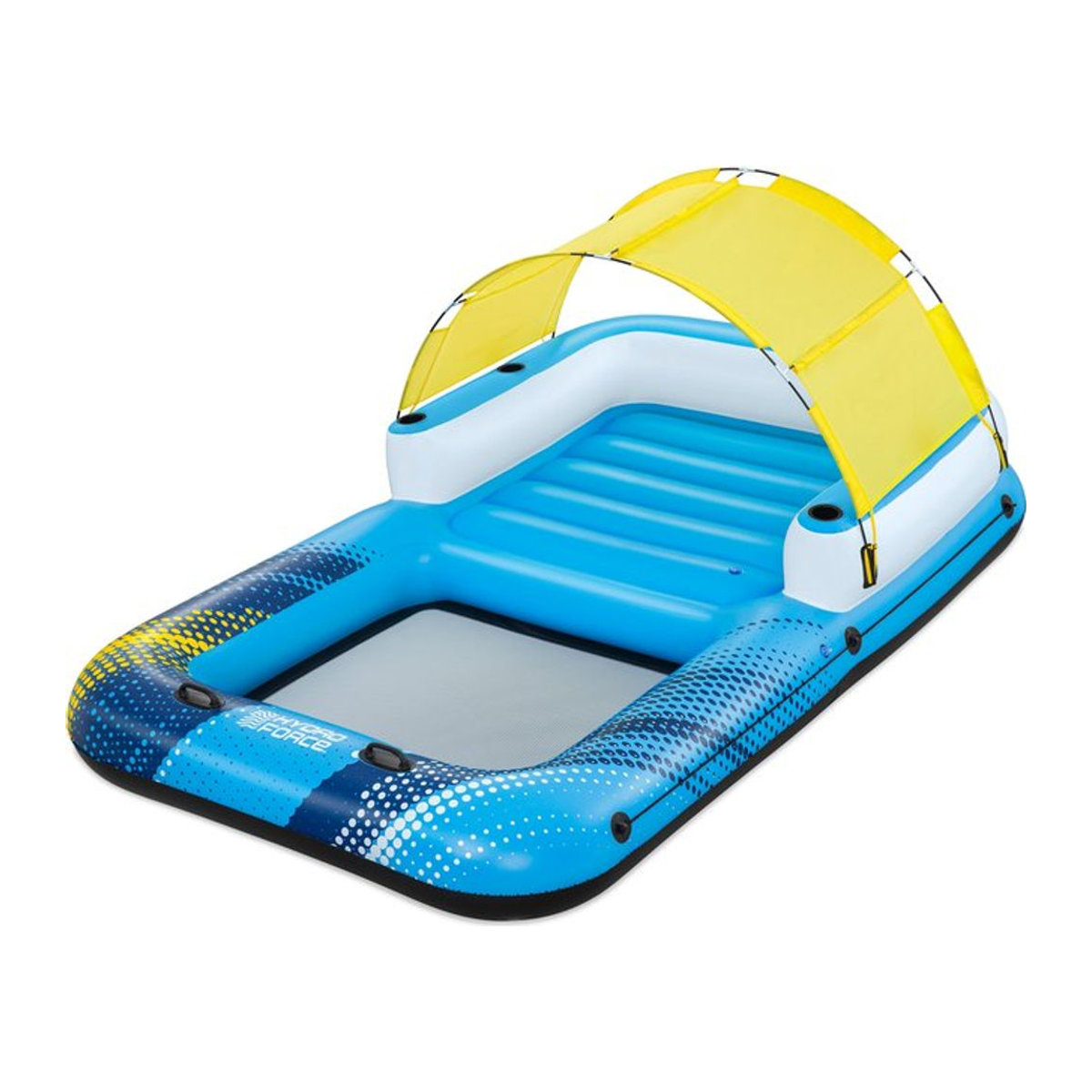 Bestway Hydro Force Summer Oasis Badeinsel für 4 Personen mit Sonnendach in Blau - Bild 1