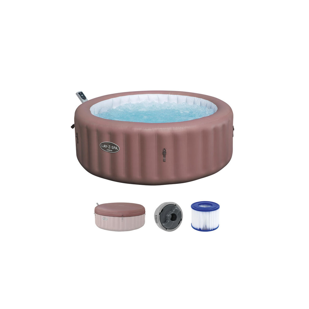 Bestway Lay-Z Spa Hawaii MaxHold Smart AirJet in Rosa, B: 196 cm, H: 71 cm - Bild 2