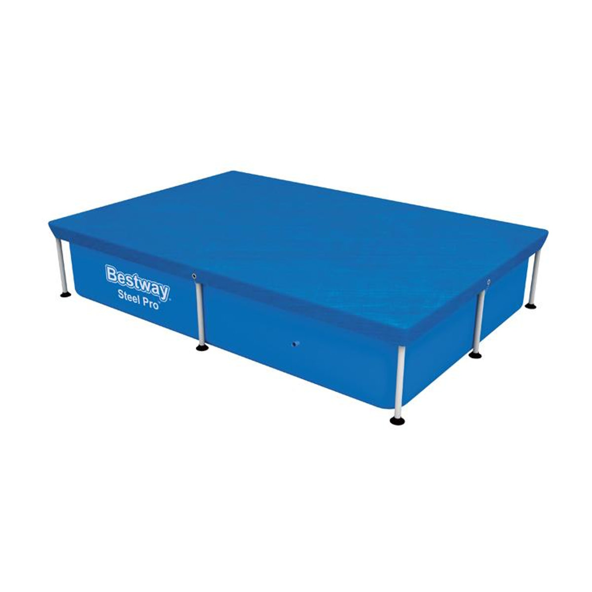 Bestway Poolabdeckung mit Gestell in Blau B: 221 cm, T: 150 cm - Bild 2