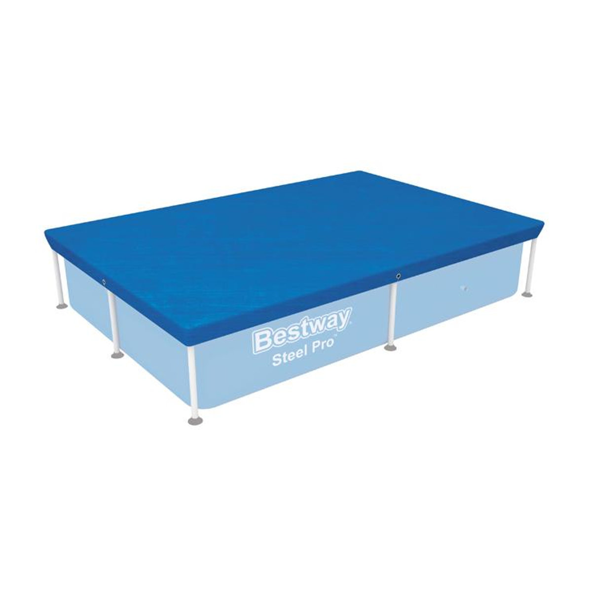 Bestway Poolabdeckung mit Gestell in Blau B: 221 cm, T: 150 cm - Bild 4